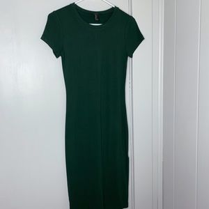 Midi Emerald Green Bodycon Dress